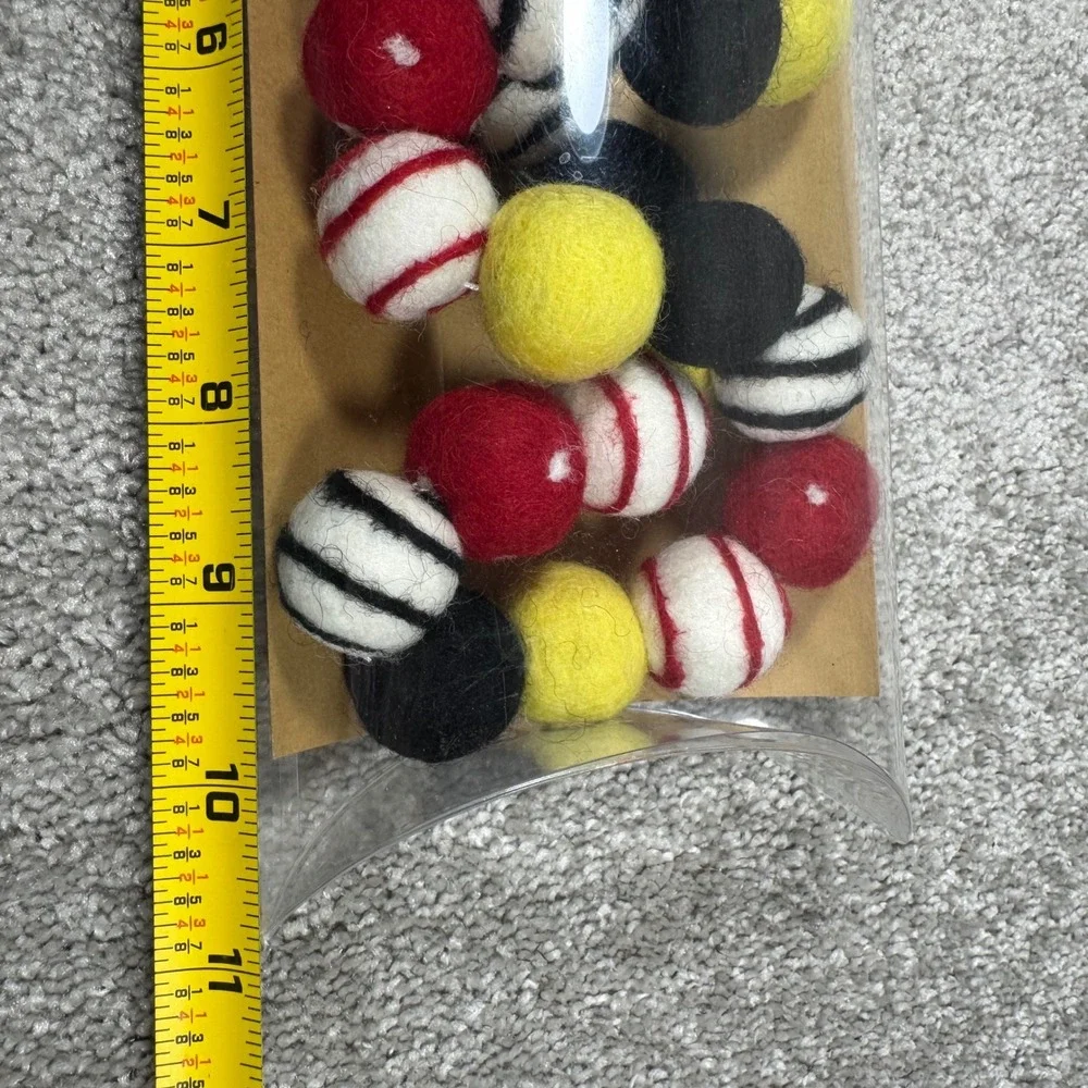 Mickey Garland - Sheep Farm Felt Vacation Countdown Red Black Yellow Wool
